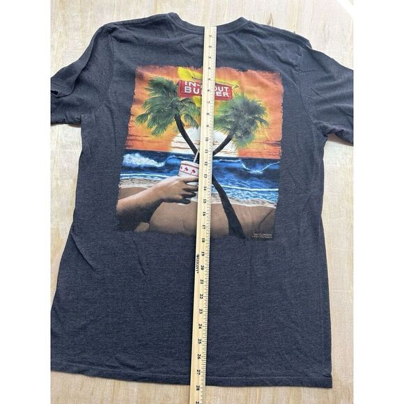 In N Out Burger Mens T Shirt Size L Black Cotton Fast Food American Crew Neck - Picture 5 of 6